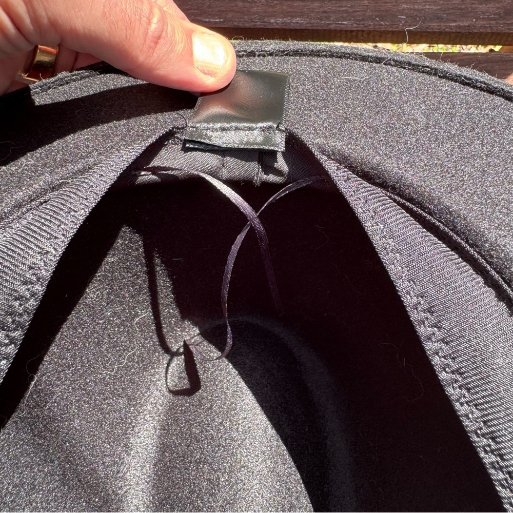 Black Polyester Wool Fedora Adjustable One Size F… - image 8